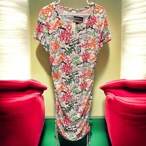 No Boundaries dress with matching face mask XL pit to pit 18in length 39in